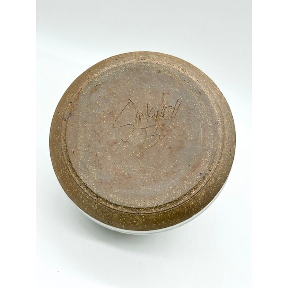 Vintage Handmade Studio Art Pottery Vase by Jim Sockwell of NC - Picture 5 of 10